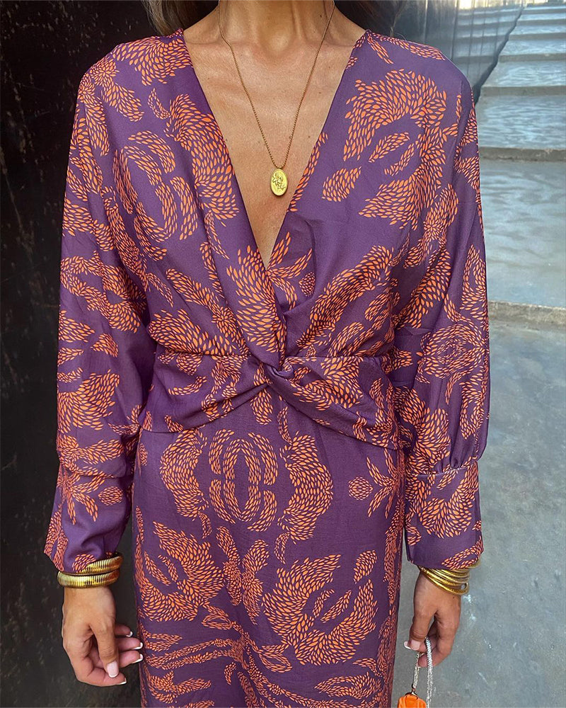 Robe Portefeuille Boho Luxe | Chic & Décontractée | Confort & Élégance