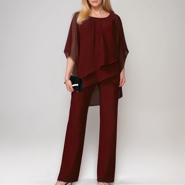 Ensemble de Soirée Élégant | Satin & Fluidité | Chic & Sophistiqué