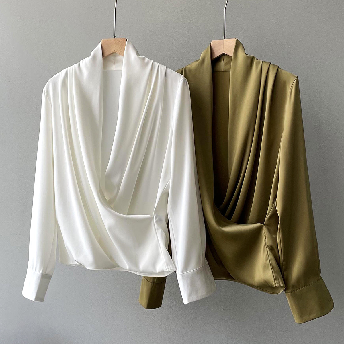 Blouse Satinée Élégante | Chic & Confort | Intemporelle