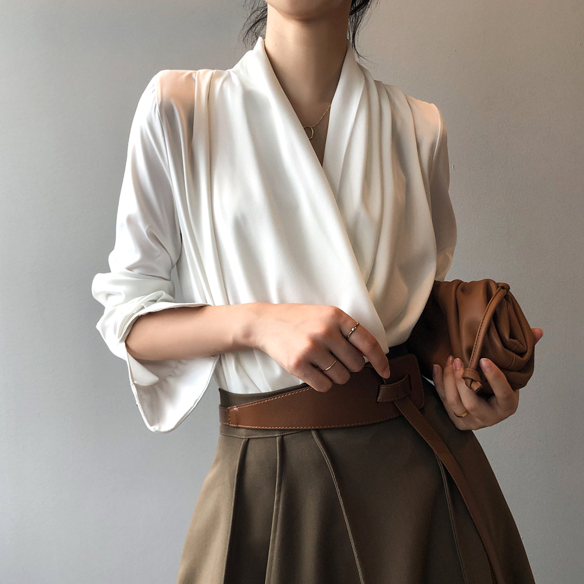 Blouse Satinée Élégante | Chic & Confort | Intemporelle