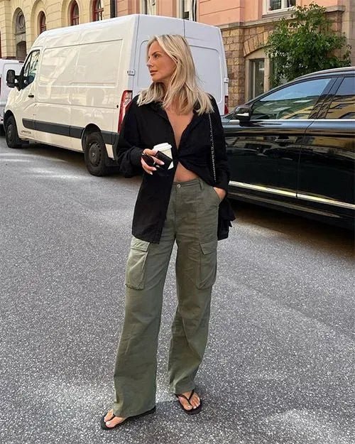Hanna | Pantalon Cargo | Urbain & Décontracté | Confort & Style