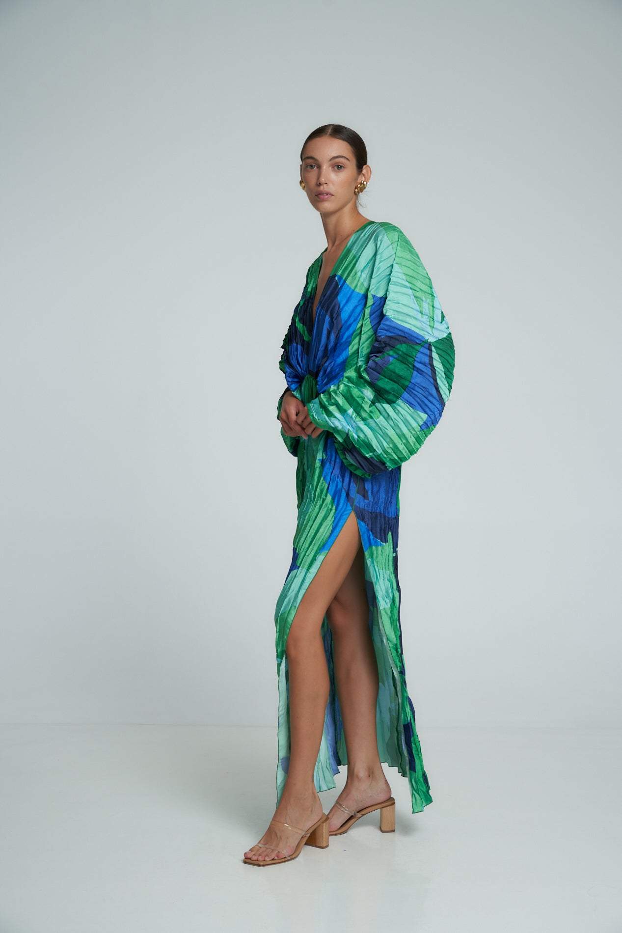 Robe Kaftan Maxi Plissée | Élégance & Légèreté | Style Resort