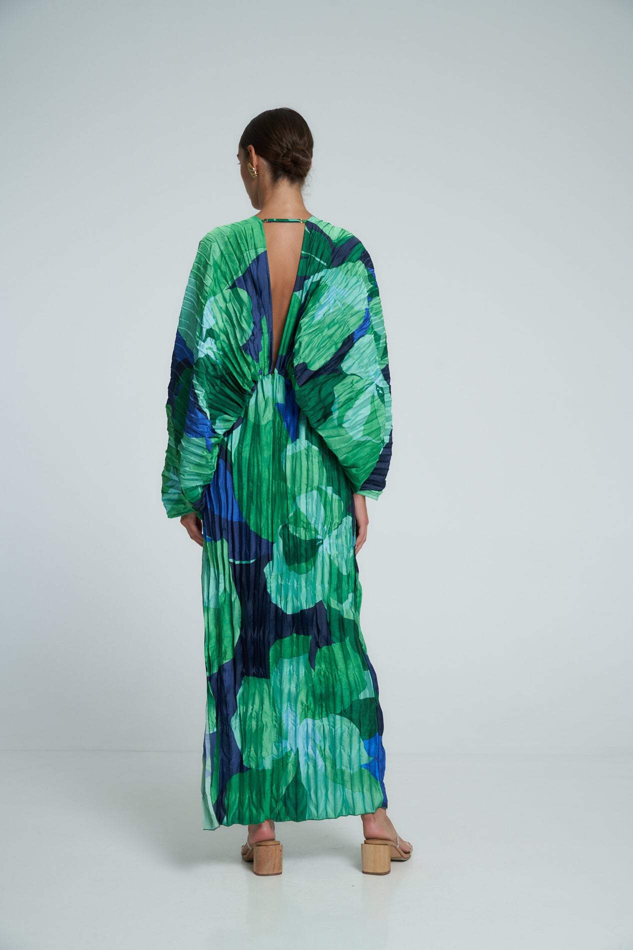Robe Kaftan Maxi Plissée | Élégance & Légèreté | Style Resort